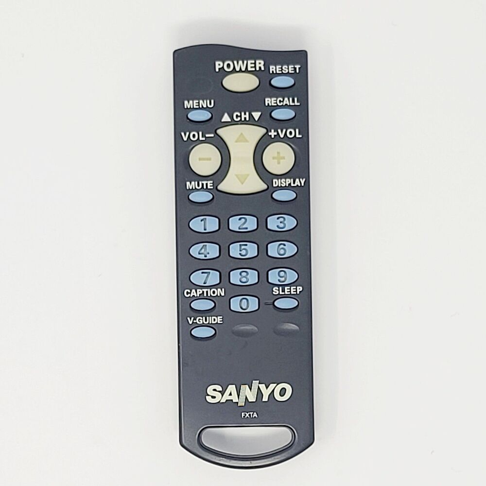 Sanyo FXTA OEM TV Remote Control Genuine Original CLEAN Battery Compartment